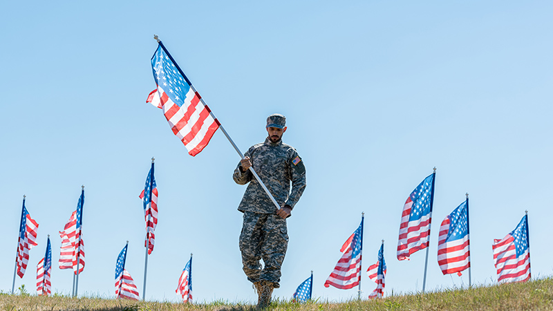 soldier in military uniform